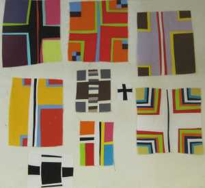 So, these are my very first baby steps--the beginning of the series I call Color Grids.