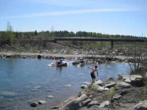 The swimming hole, McCarthy, Alaska