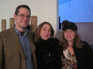 Walt Tague, Nancy Cook, and myself after an amazing evening at the opening.