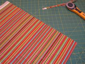 Here is the straightened edge.