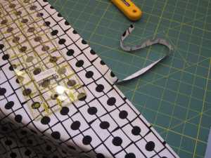 Here you can see that I have created a 1/4" seam for the print.