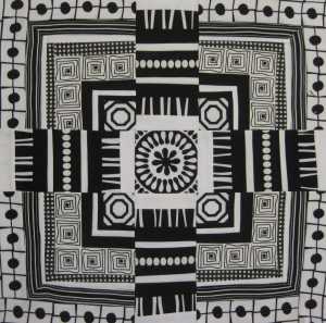 TRANCE proto-type or sketch if you will. Basically it is one complete unit of a larger quilt.
