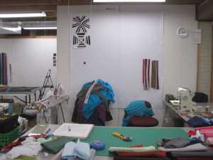 Maria Shell's Design Wall at Three O'Clock