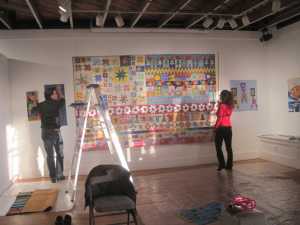 Hanging Cut Stitch Press by Maria Shell at Bunnell