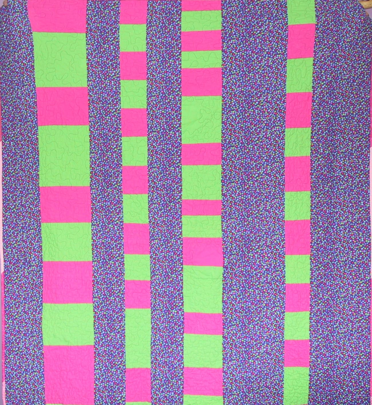 Back of Valdez Community Baby Quilt