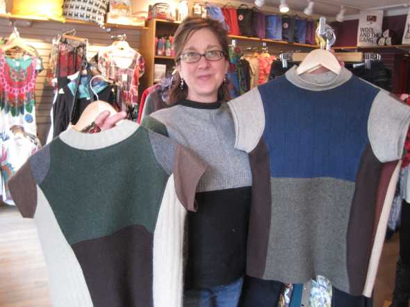 Who knew I would become a sweater sales person? 
