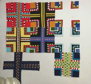 Maria Shell Hot Crossed Squares--In Progress