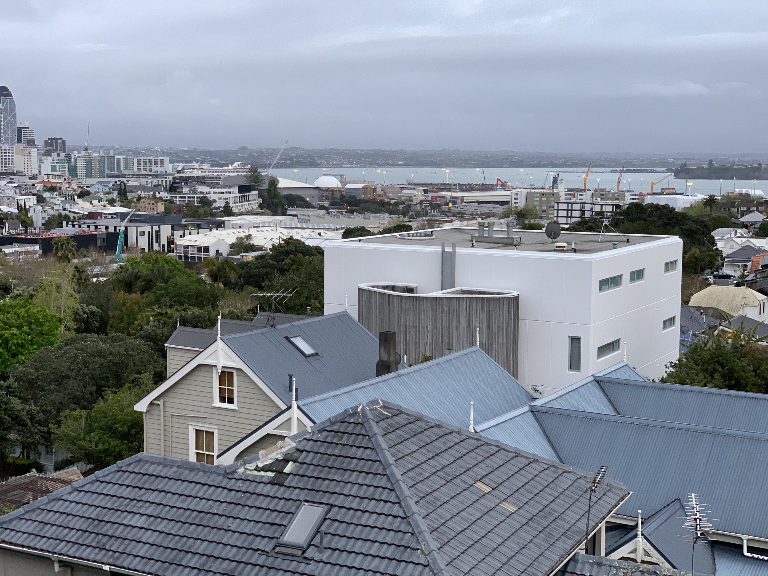 Auckland view from hotel